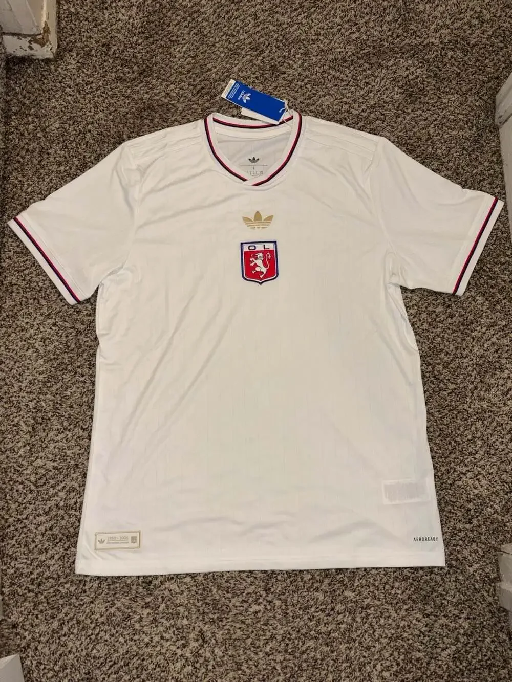Adidas Olympique Lyonnais 75th Anniversary Special Edition Jersey JL9623